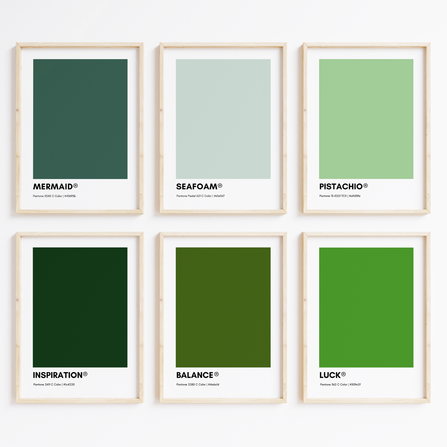 Green Pantone Collection