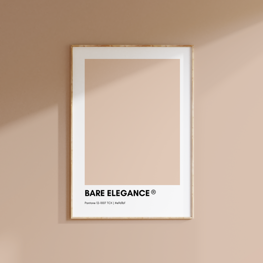 Bare Elegance Pantone Print Poster