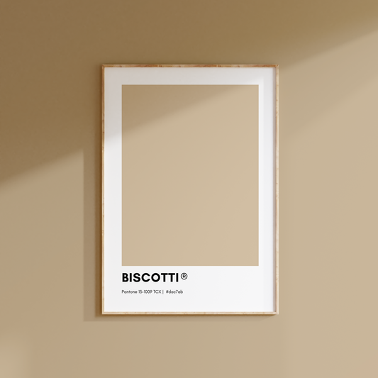 Biscotti Pantone Poster Print