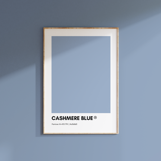 Cashmere Blue Pantone Print Poster