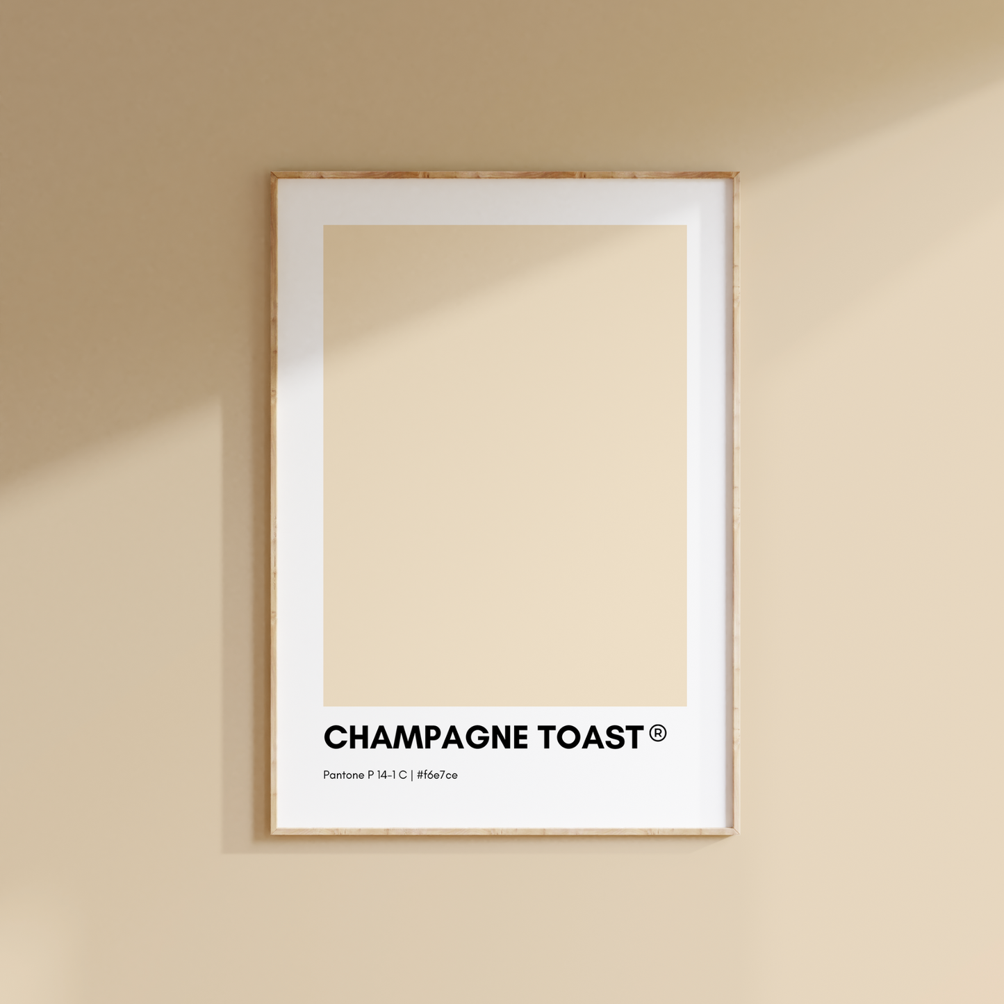 Champagne Toast Pantone Print Poster