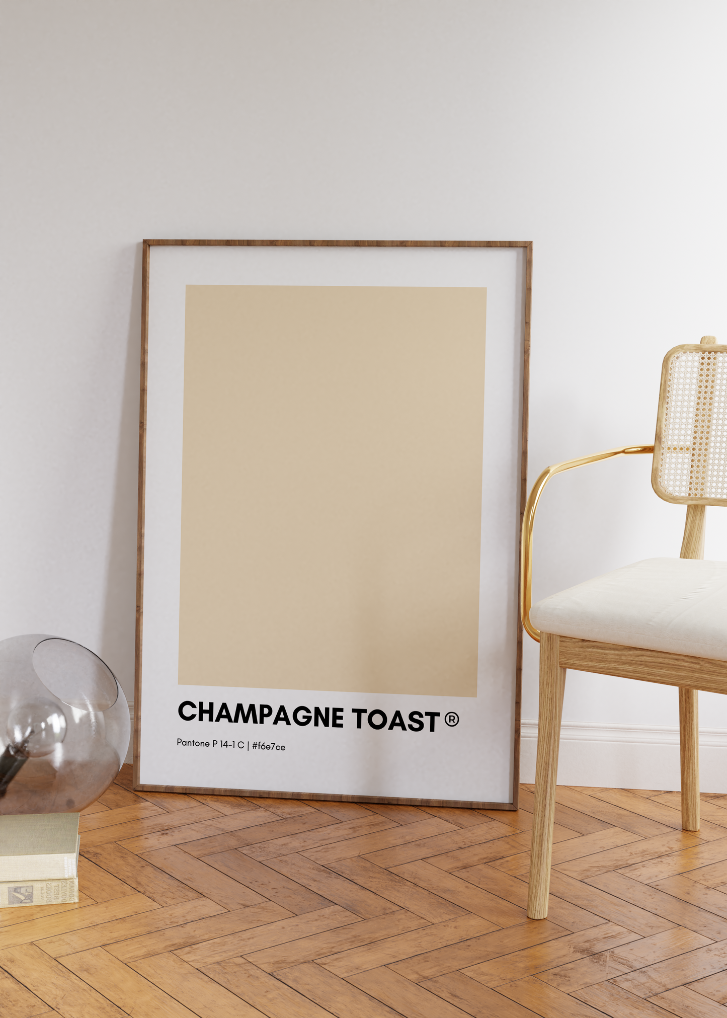 Champagne Toast Pantone Print Poster