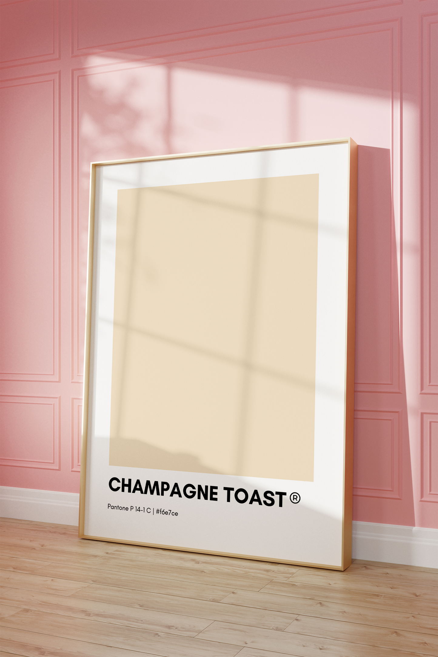 Champagne Toast Pantone Print Poster