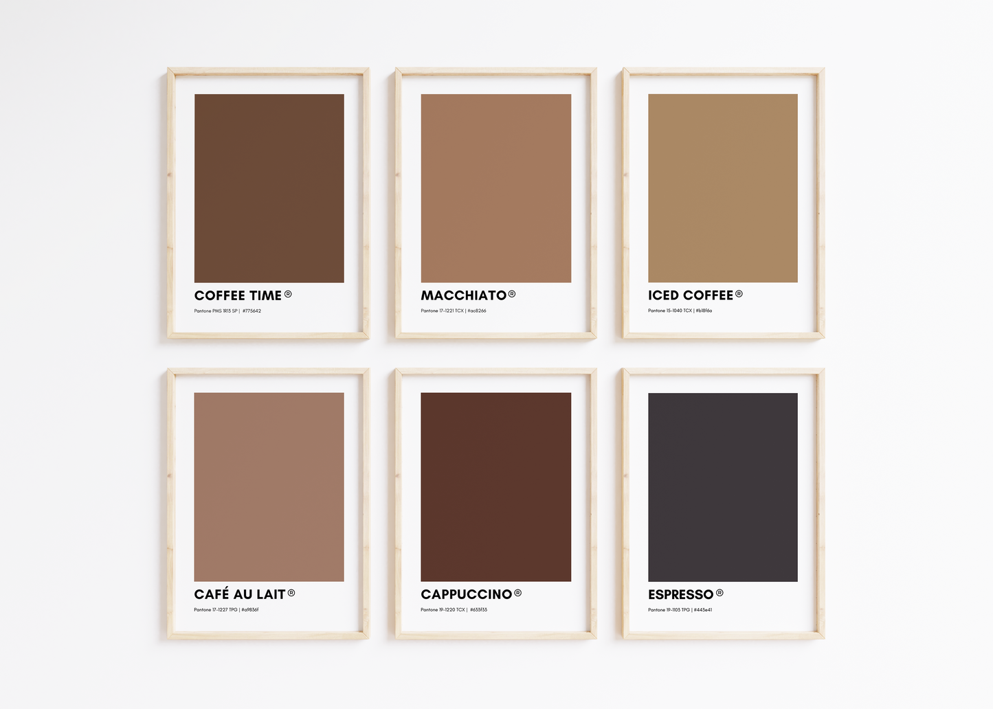 Coffee Pantone Collection VOL I