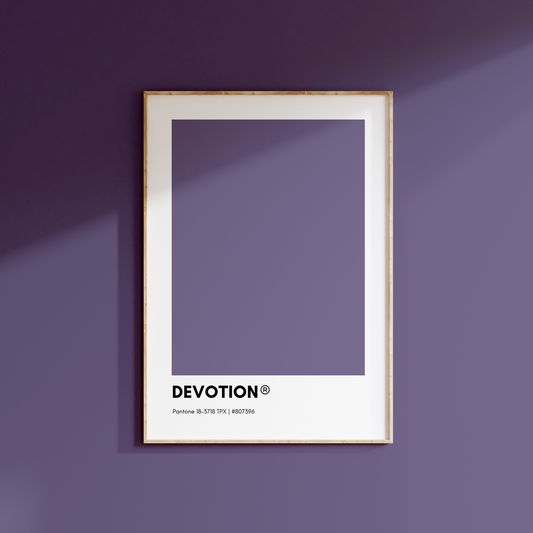 Devotion Pantone Print Poster