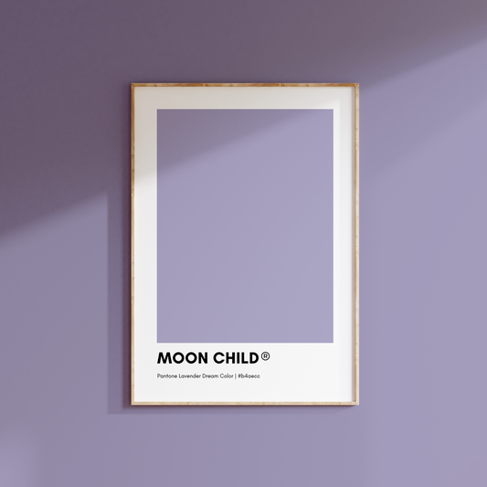 Moon Child Pantone Print Poster