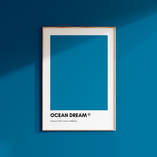 Ocean Dream Pantone Print Poster