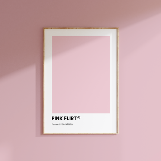 Pink Flirt Print Poster