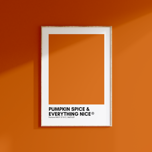 Pumpkin Spice and Everything Nice Pantone