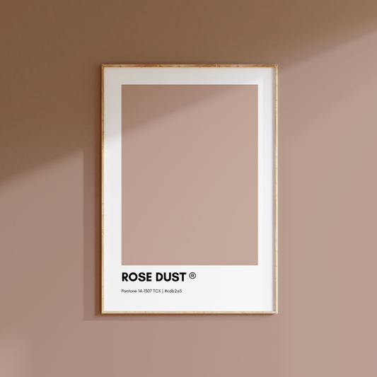 Rose Dust Pantone Print Poster