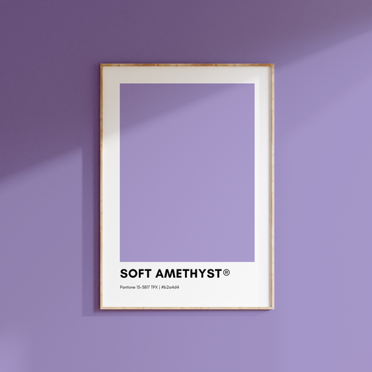 Soft Amethyst Pantone Print Poster