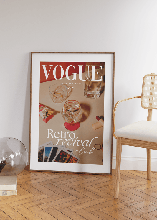 Vogue Retro Revival Print Poster