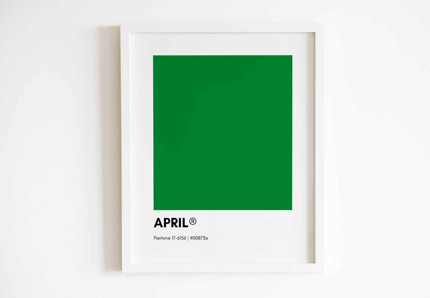 April Pantone Print Poster