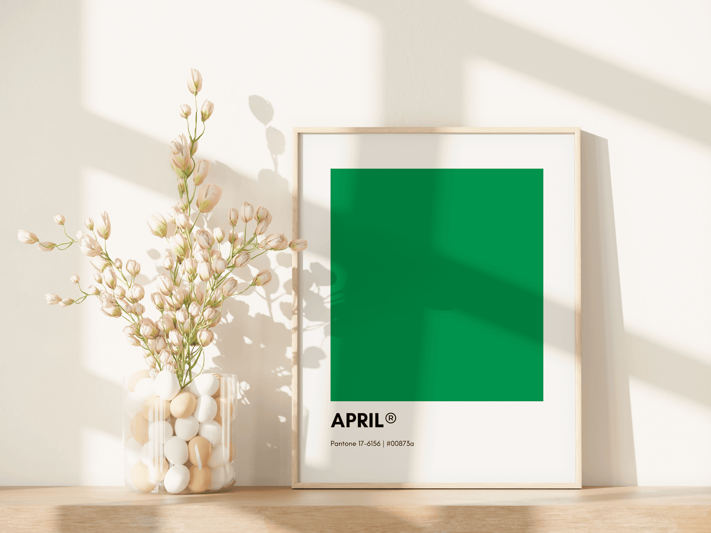 April Pantone Print Poster