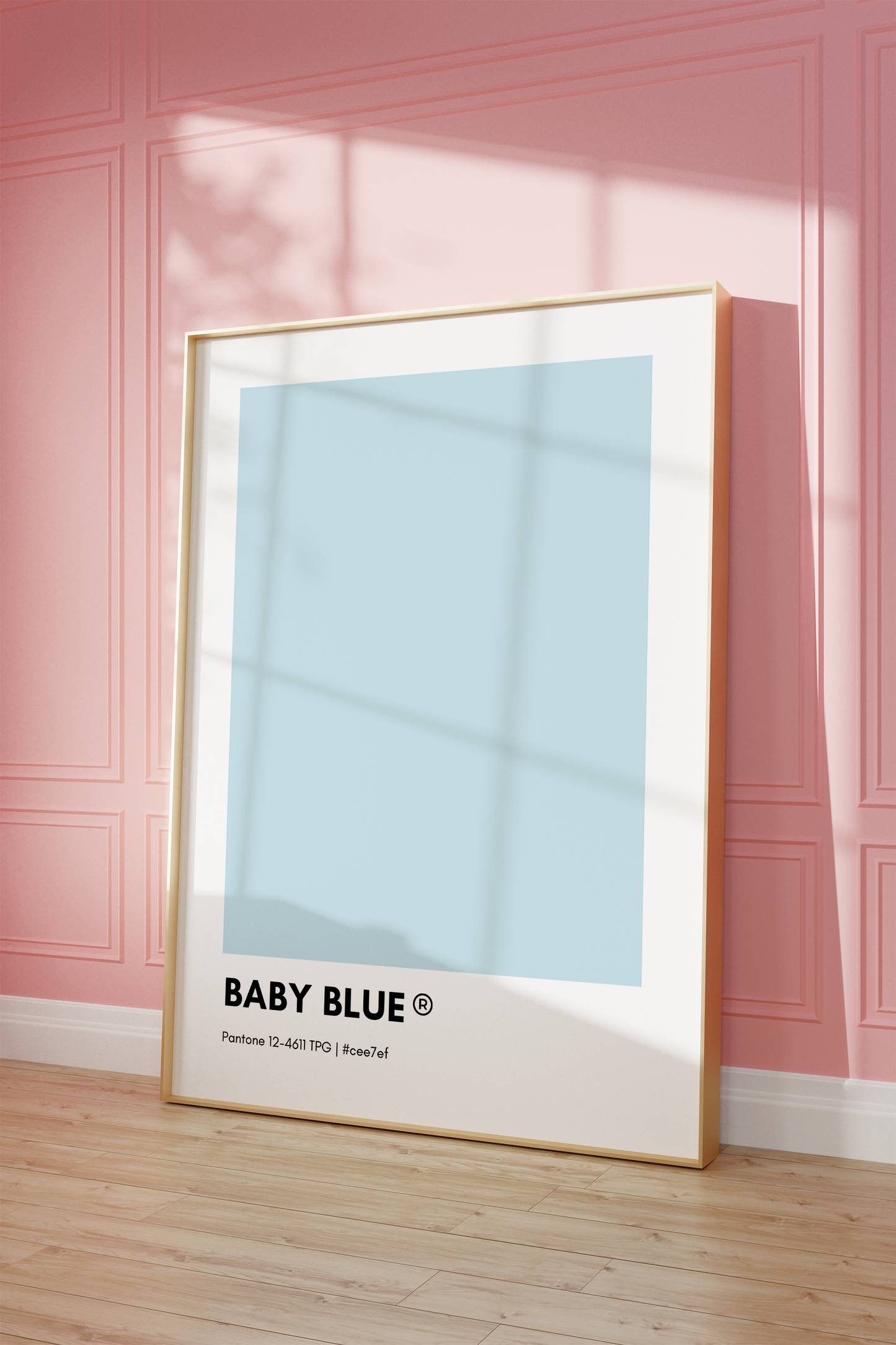 Baby Blue Pantone Print Poster