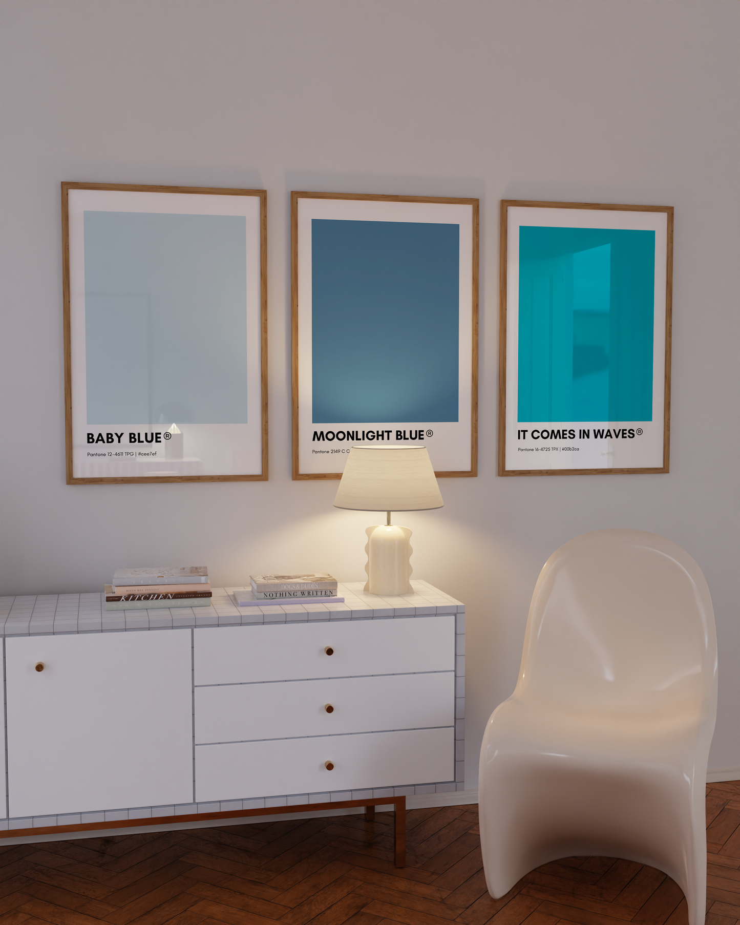 Baby Blue Pantone Print Poster