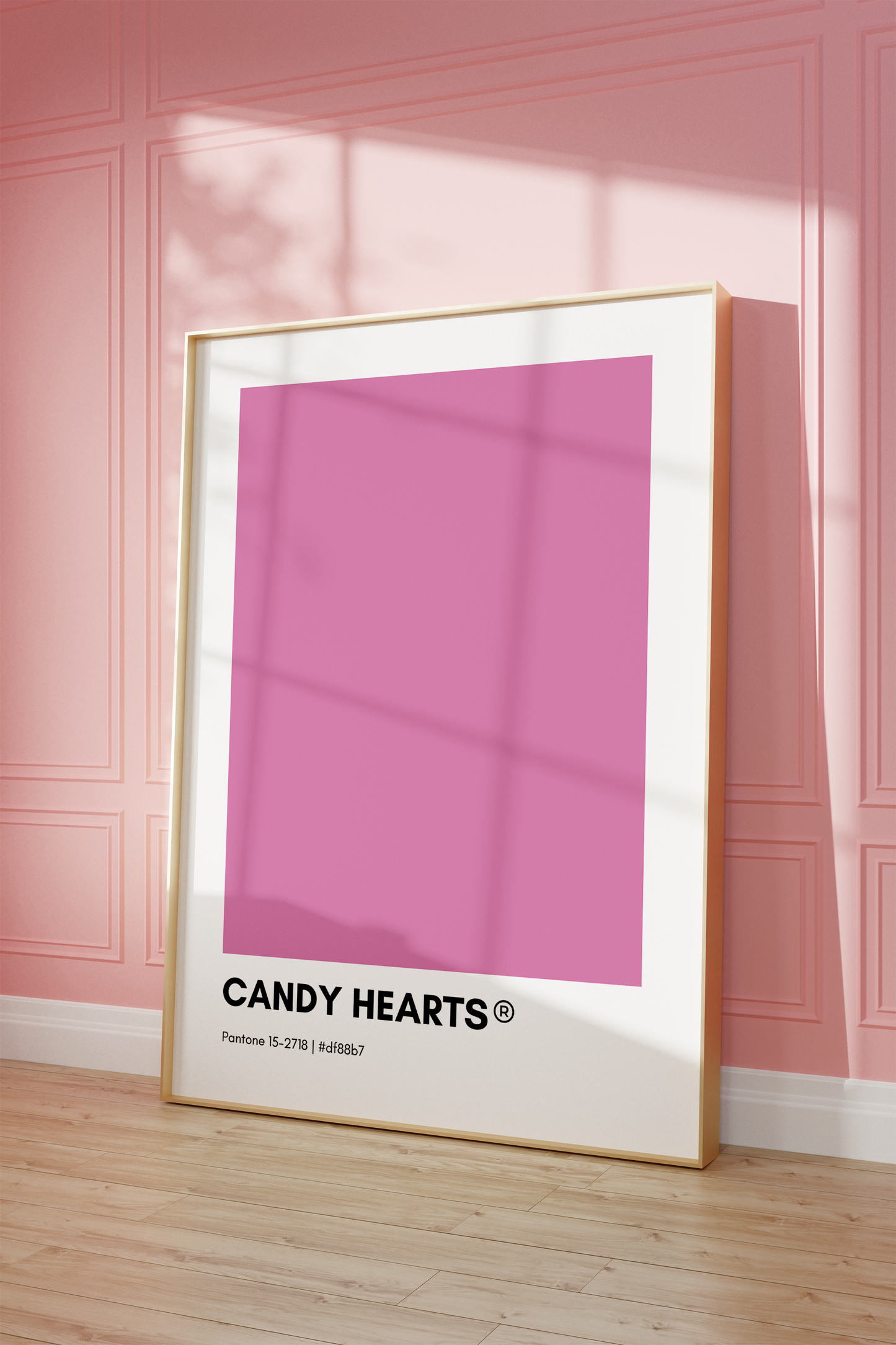 Candy Hearts Pantone Poster Print