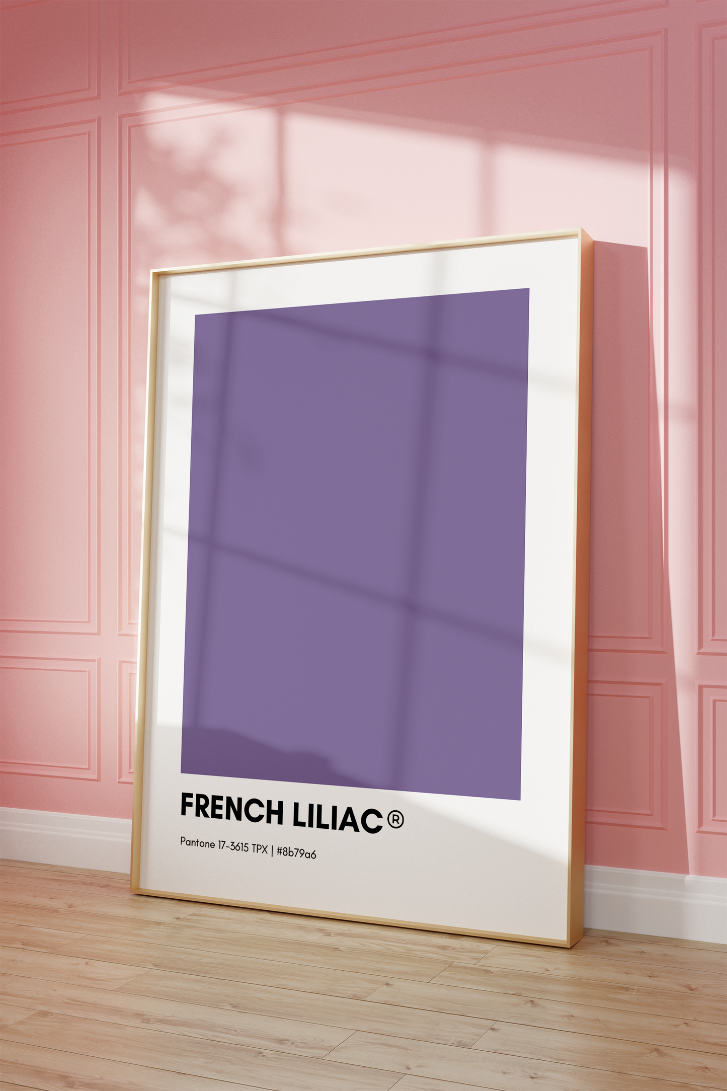 French Liliac Pantone Print Poster