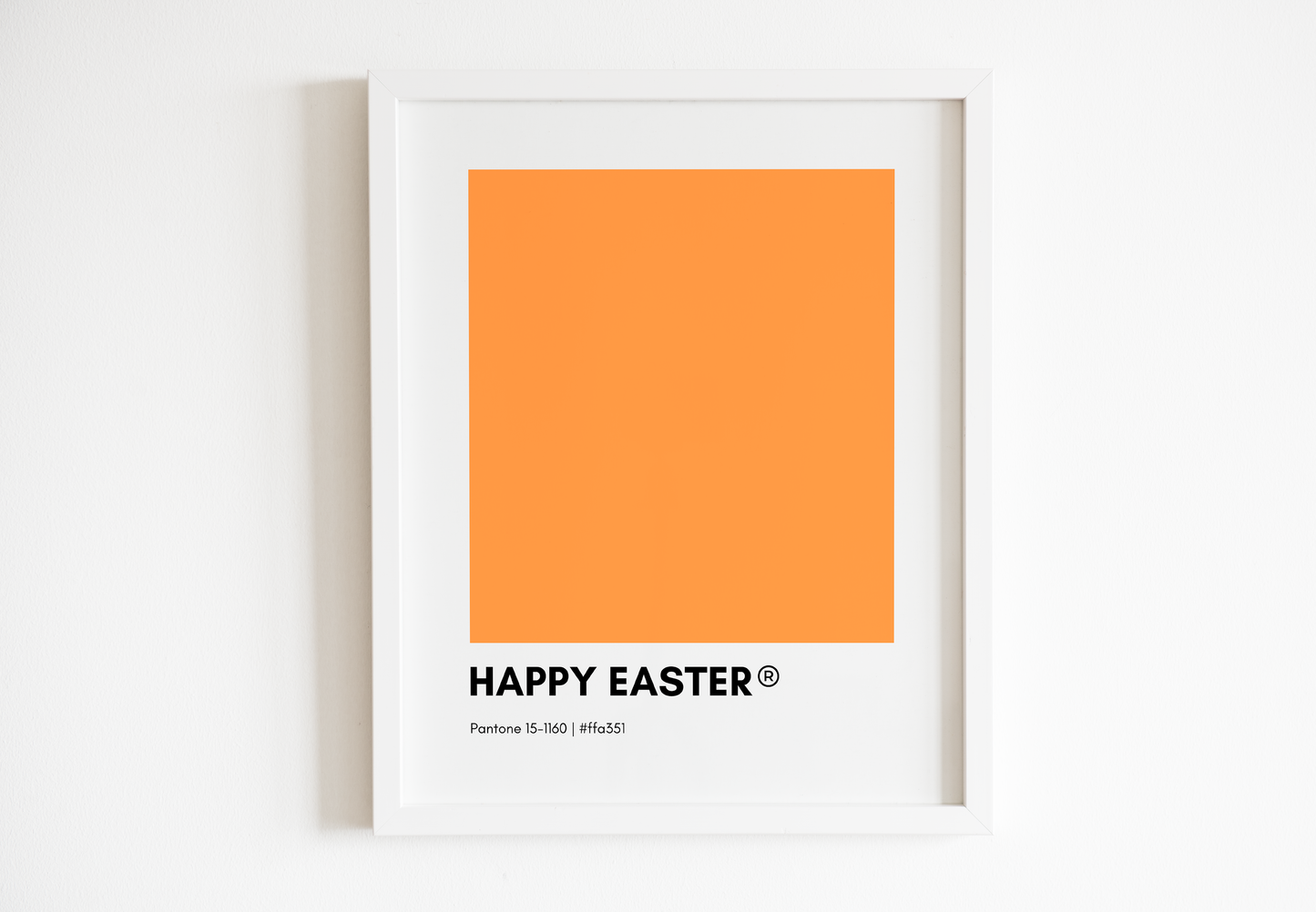 Happy Easter Pantone Print Poster