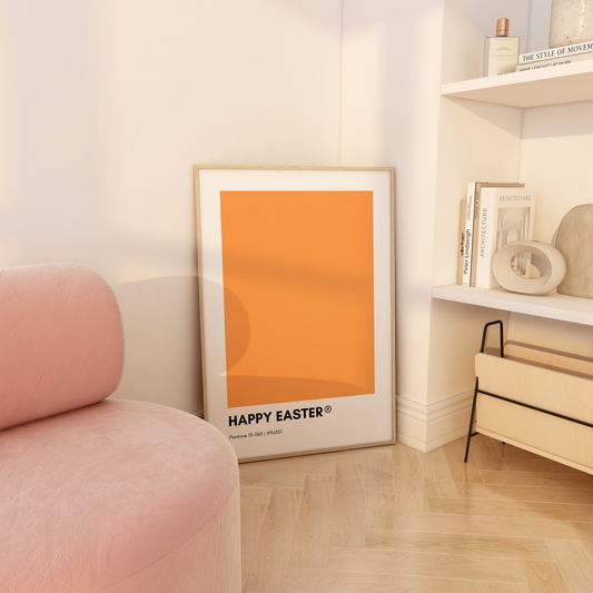 Happy Easter Pantone Print Poster