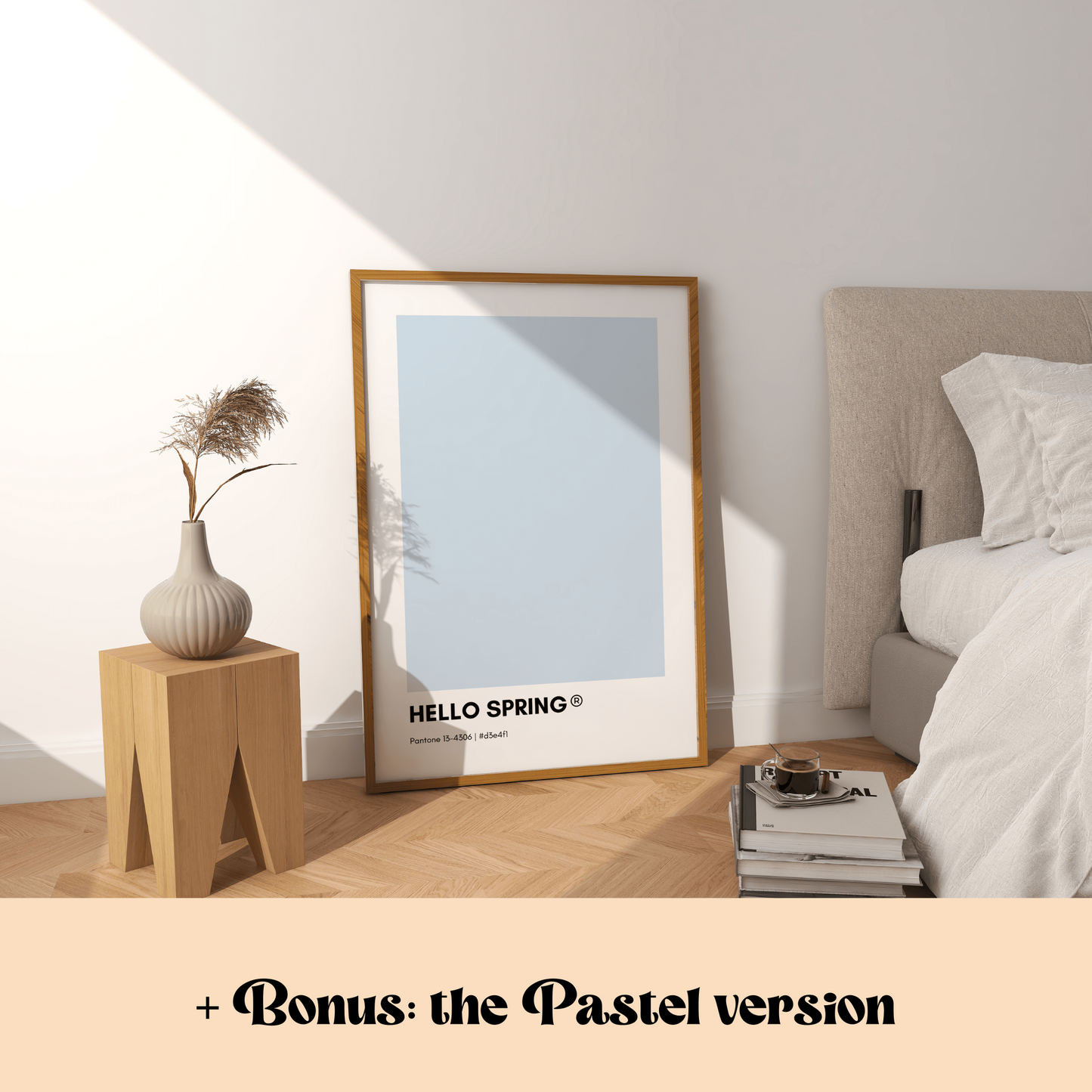 Hello Spring Pantone Print Poster