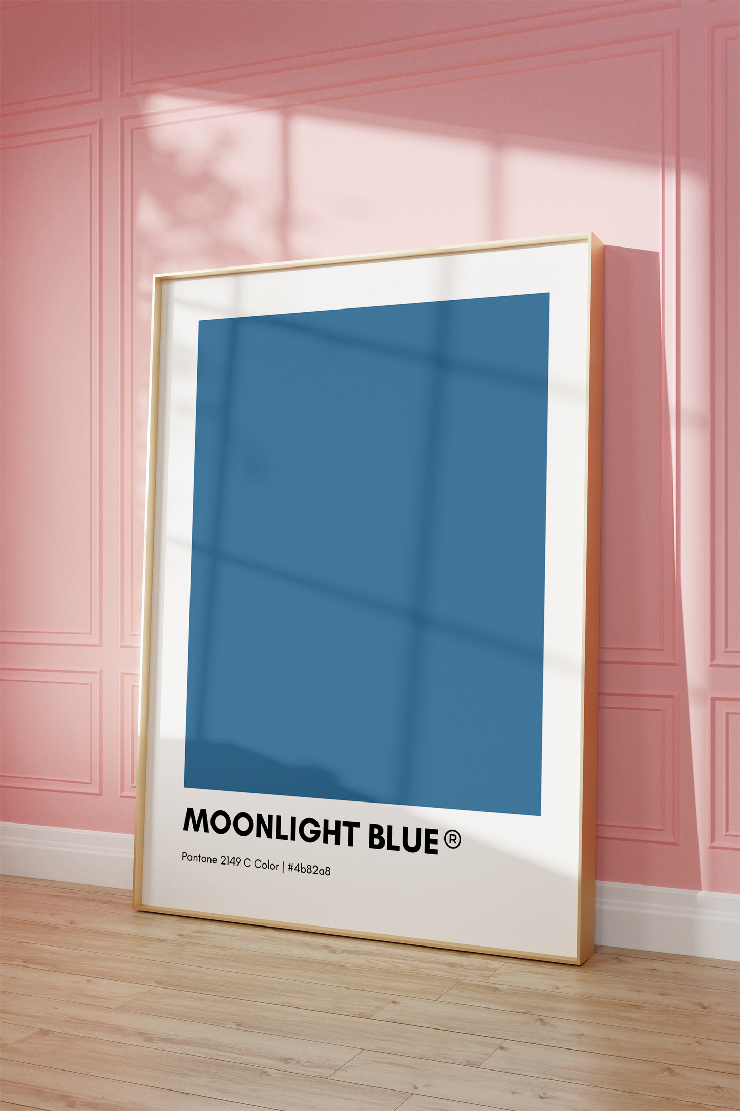 Moonlight Blue Pantone Print Poster