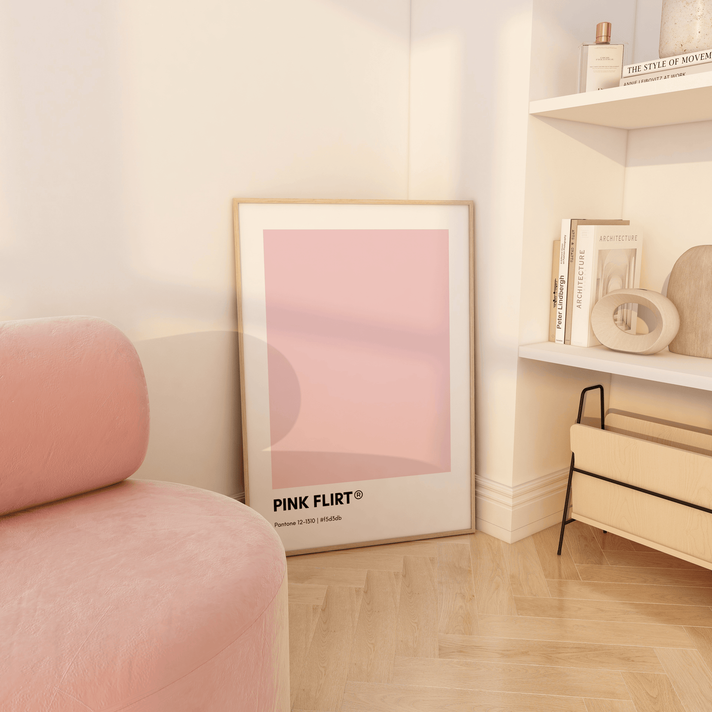 Pink Flirt Print Poster