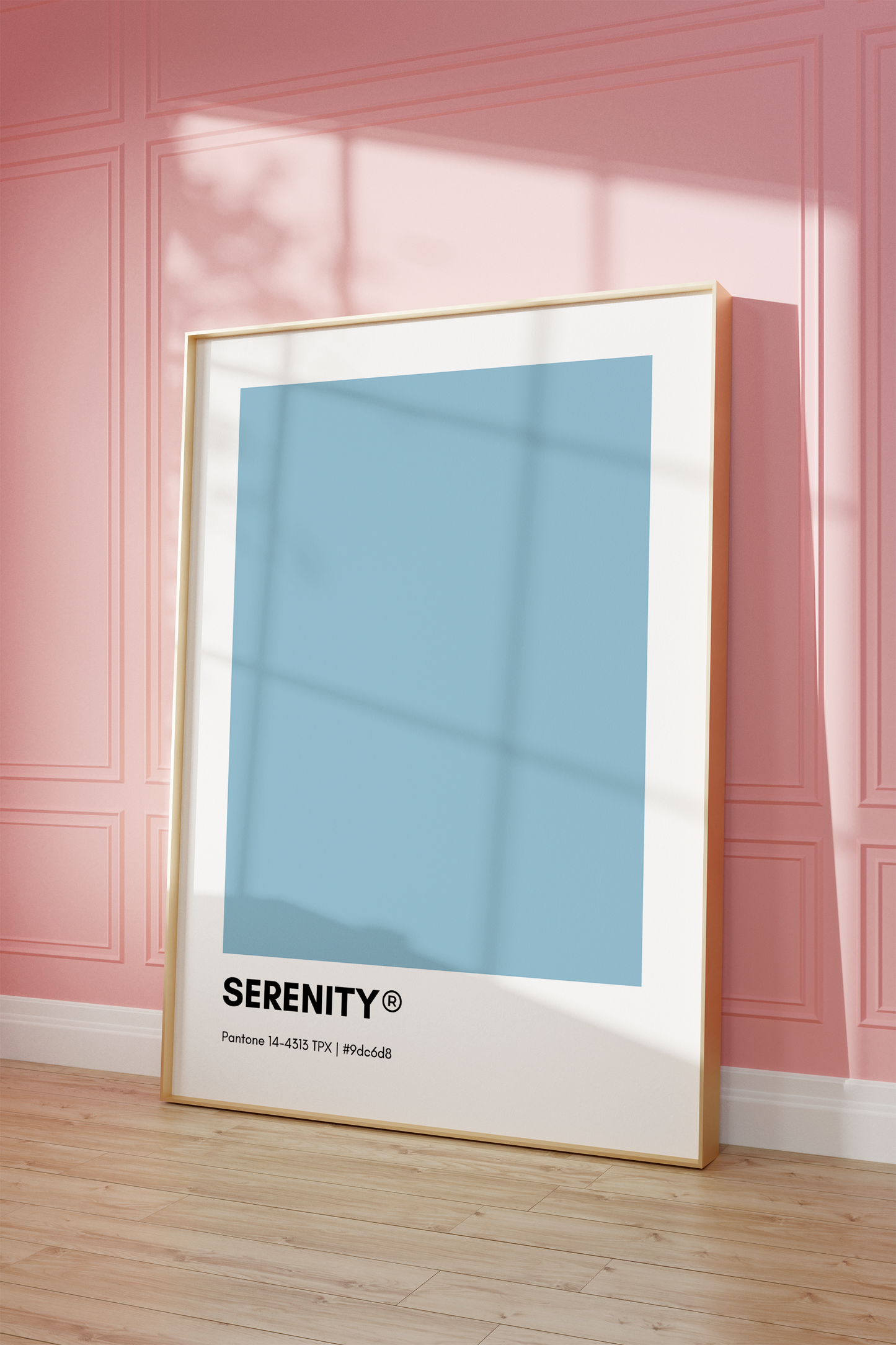 Serenity Pantone Print Poster