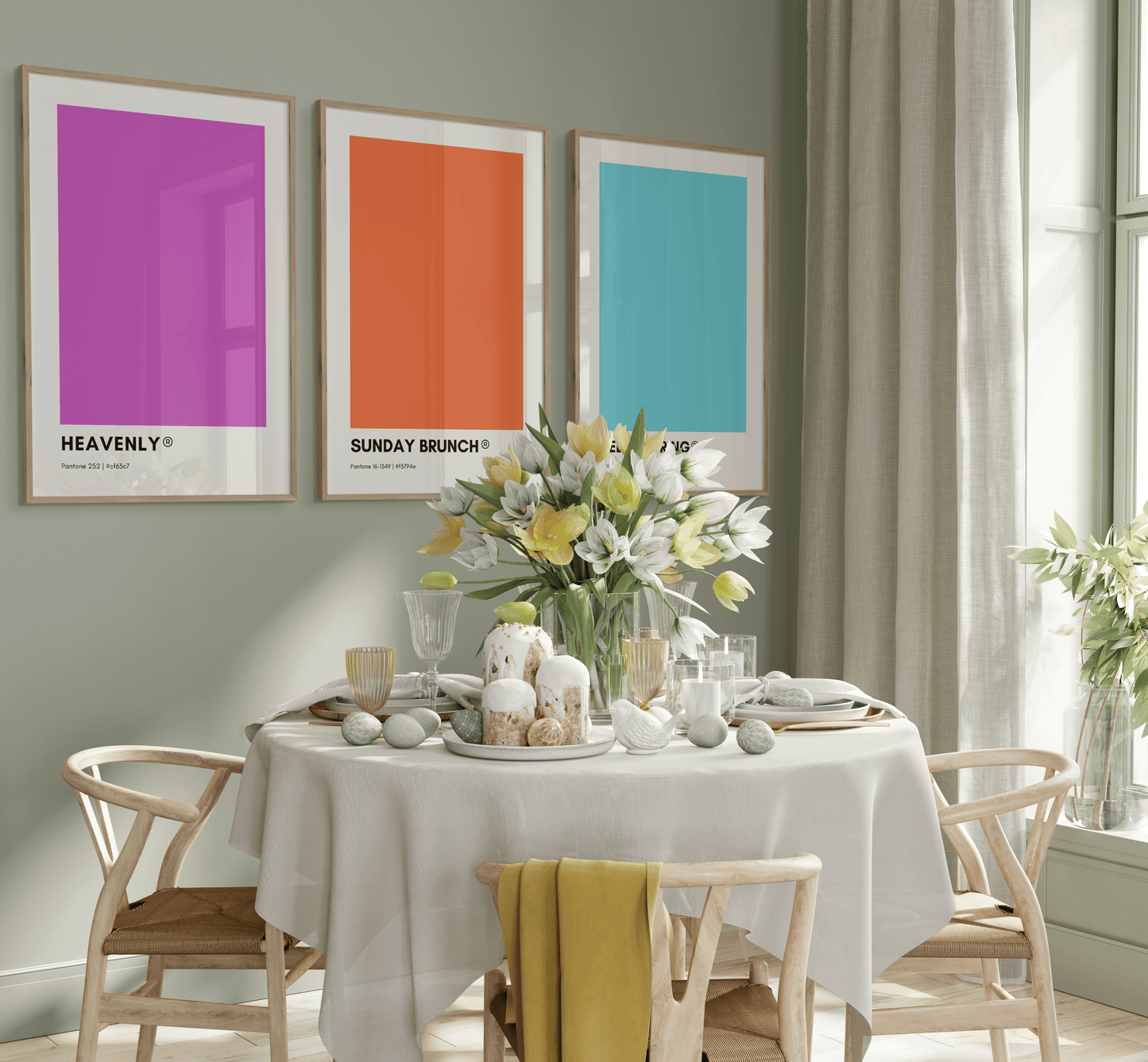 Heavenly Pantone Print Poster