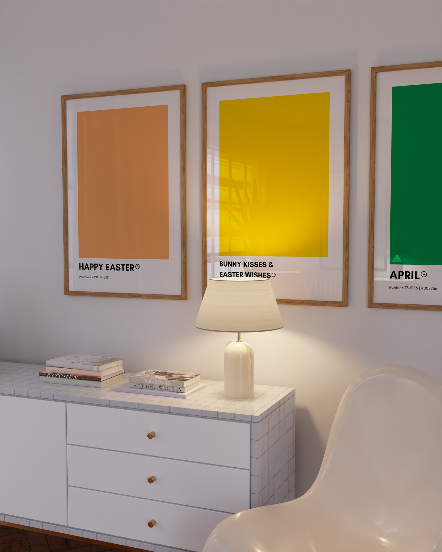 Happy Easter Pantone Print Poster