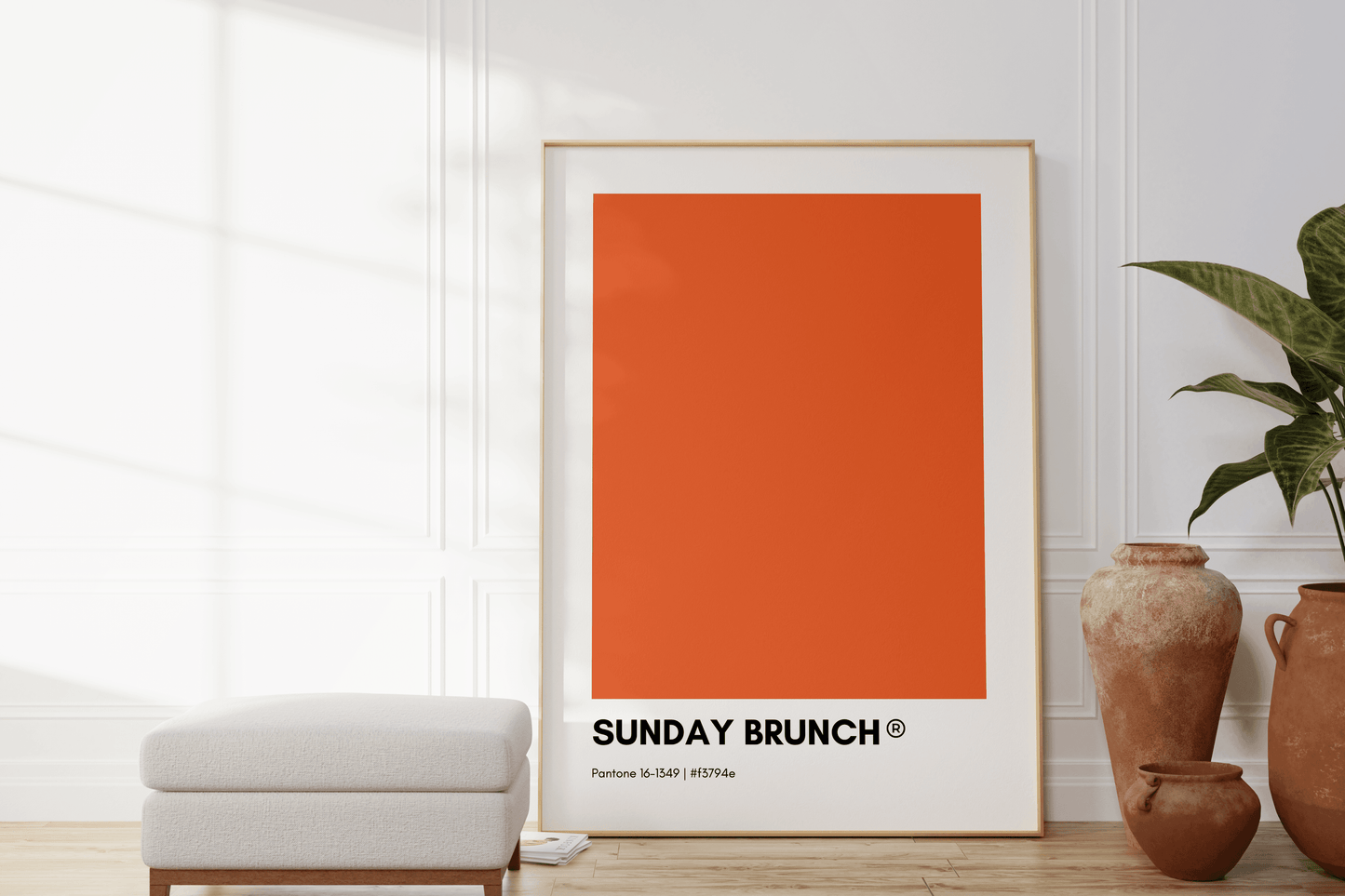 Sunday Brunch Pantone Print Poster